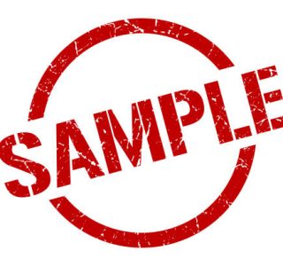 sample red round stamp